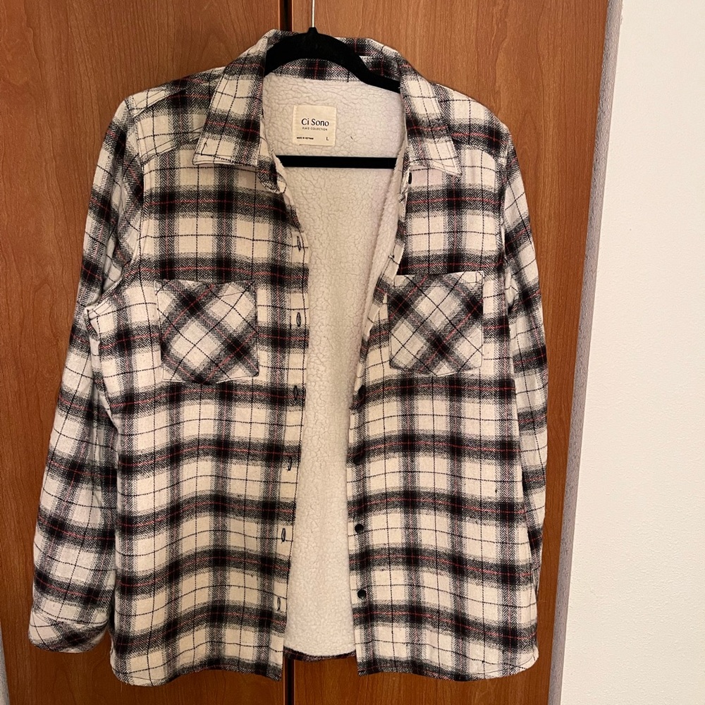 Sherpa-lined flannel
